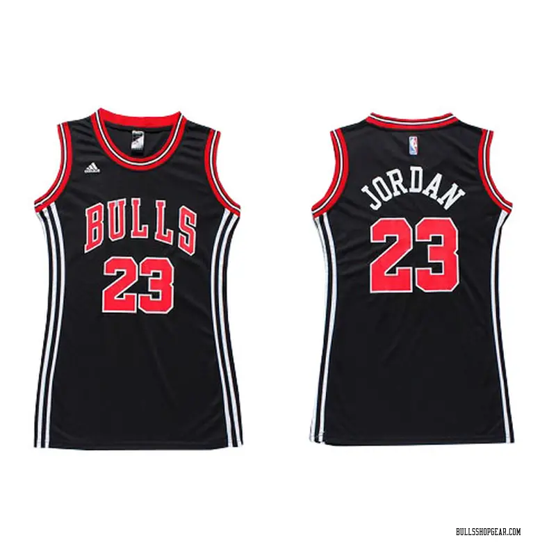 Chicago Bulls Authentic Black Jordan Dress Jersey - Women's