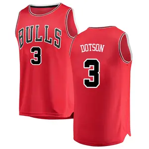 Fanatics Branded Chicago Bulls Swingman Red Devon Dotson Jersey - Icon Edition - Men's