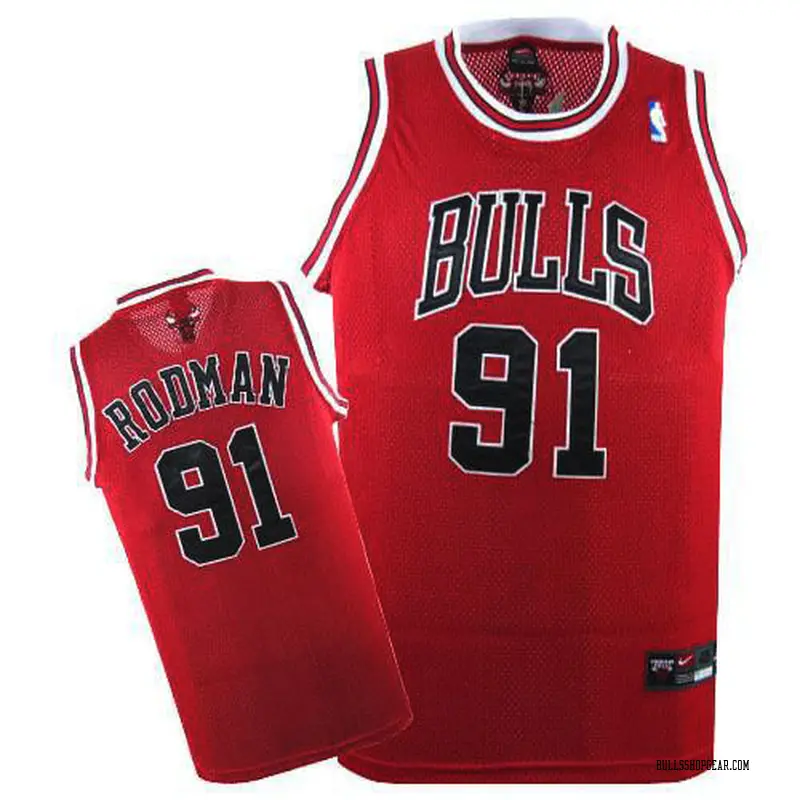 dennis rodman jersey red