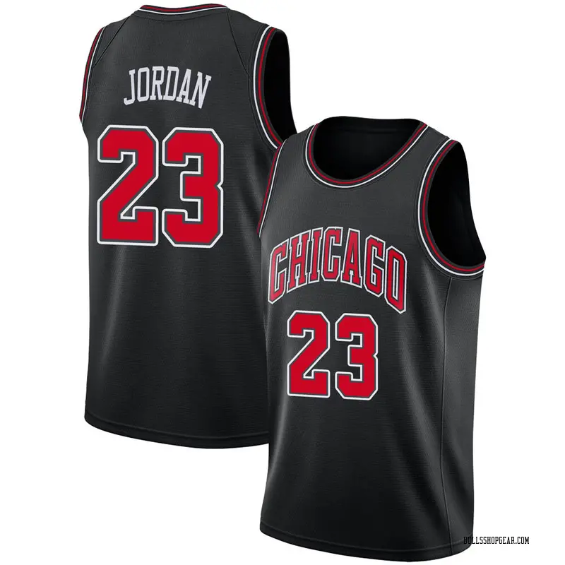 bulls jordan jersey black