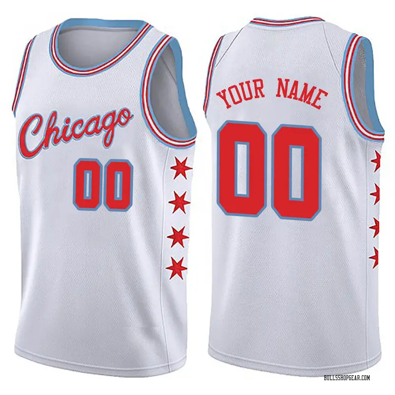 Nike Chicago Bulls Swingman White Custom Jersey - City Edition - Men's