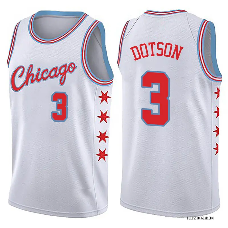 Nike Chicago Bulls Swingman White Devon Dotson Jersey - City Edition - Youth