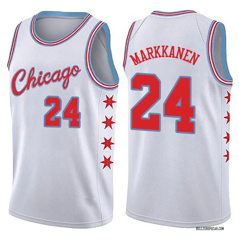 white and red bulls jersey