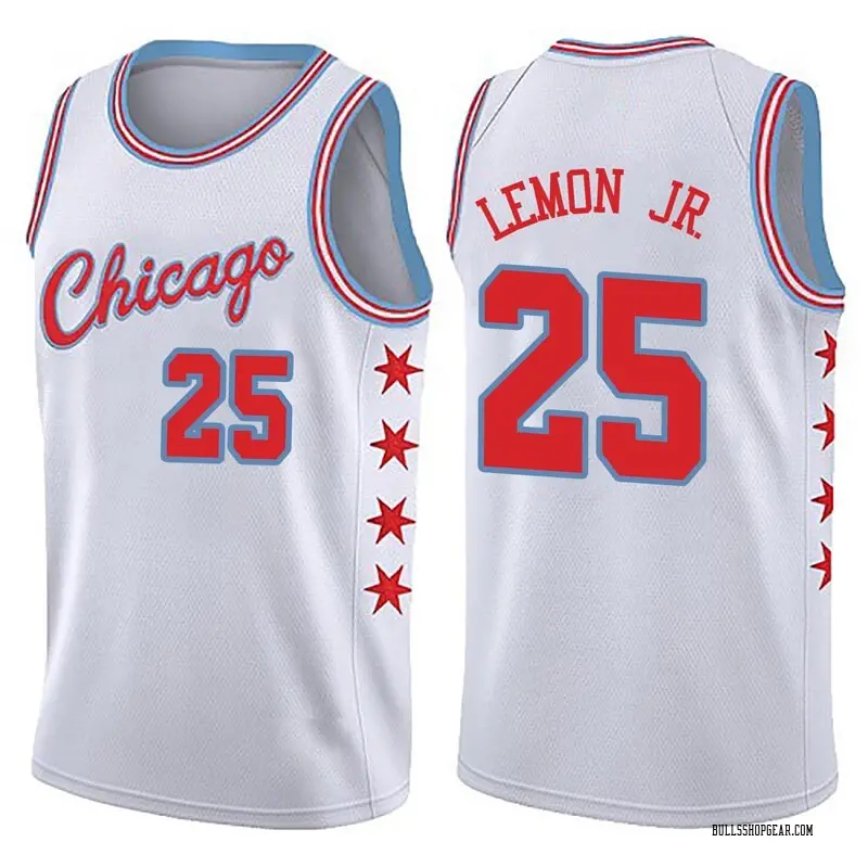 Nike Chicago Bulls Swingman White Walt Lemon Jr. Jersey City Edition