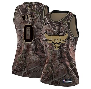 Chicago Bulls Swingman White Coby White Camo Realtree Collection Jersey - Women's