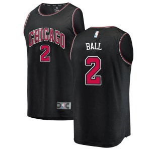 Chicago Bulls Black Lonzo Ball Fast Break Jersey - Statement Edition - Men's