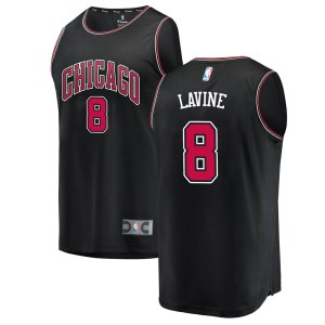 Chicago Bulls Black Zach LaVine Fast Break Jersey - Statement Edition - Men's