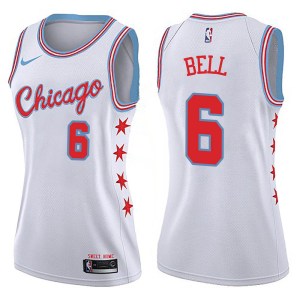 Chicago Bulls Swingman White Jordan Bell Jersey - City Edition - Women's
