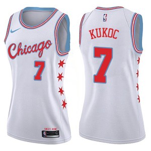 Chicago Bulls Swingman White Toni Kukoc Jersey - City Edition - Women's