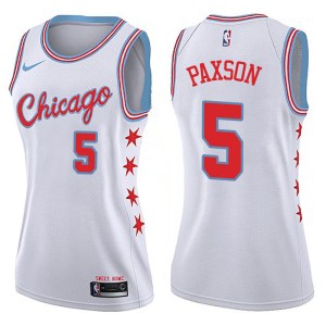 Chicago Bulls Swingman White John Paxson Jersey - City Edition - Women's