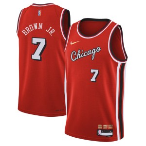 Chicago Bulls Swingman Red Troy Brown Jr. 2021/22 City Edition Jersey - Youth