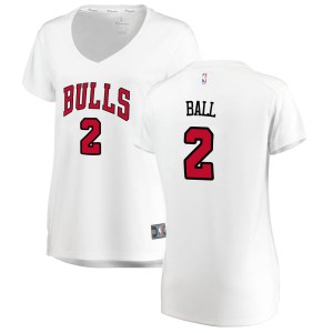 Chicago Bulls White Lonzo Ball Fast Break Jersey - Association Edition - Women's