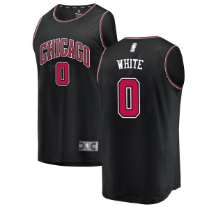 Chicago Bulls White Coby White Black Fast Break Jersey - Statement Edition - Youth