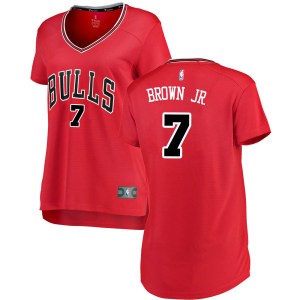 Chicago Bulls Swingman Red Troy Brown Jr. Jersey - Icon Edition - Women's