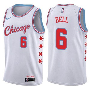 Chicago Bulls Swingman White Jordan Bell Jersey - City Edition - Men's