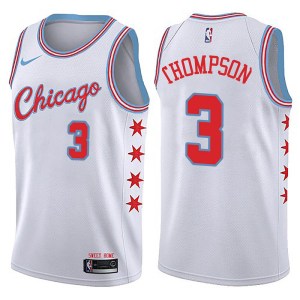 Chicago Bulls Swingman White Tristan Thompson Jersey - City Edition - Men's