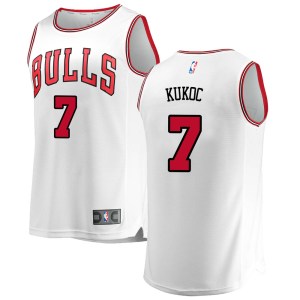 Chicago Bulls White Toni Kukoc Fast Break Jersey - Association Edition - Youth