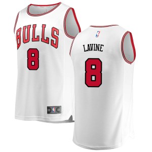 Chicago Bulls White Zach LaVine Fast Break Jersey - Association Edition - Youth