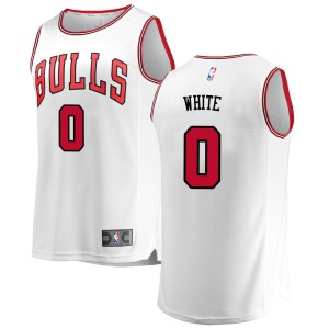 Chicago Bulls White Coby White Fast Break Jersey - Association Edition - Youth