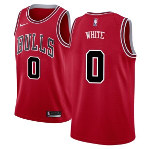 Chicago Bulls Swingman White Coby White Red Jersey - Icon Edition - Men's