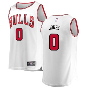 Chicago Bulls Fast Break White Carlik Jones Jersey - Association Edition - Men's