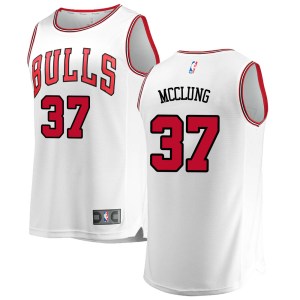 Chicago Bulls White Mac McClung Fast Break Jersey - Association Edition - Men's