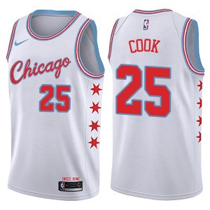 Chicago Bulls Swingman White Tyler Cook Jersey - City Edition - Youth