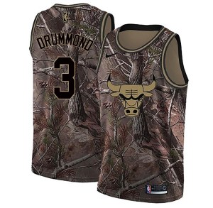 Chicago Bulls Swingman Camo Andre Drummond Realtree Collection Jersey - Youth