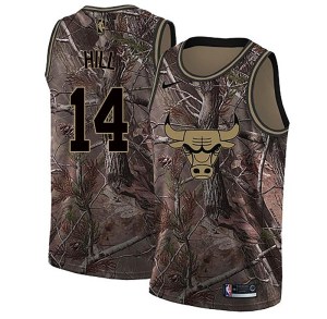 Chicago Bulls Swingman Camo Malcolm Hill Realtree Collection Jersey - Youth