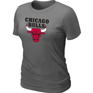 Chicago Bulls Dark Grey Big & Tall Primary Logo T-Shirt - - Women's