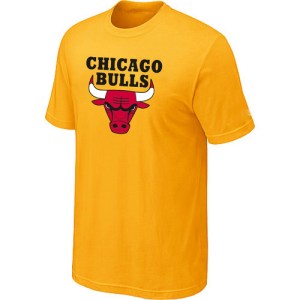 Chicago Bulls Yellow Big & Tall Short Sleeve T-Shirt - - Men's