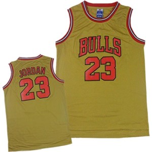Chicago Bulls Swingman Gold Michael Jordan 1997 Throwback Classic Jersey - Men's