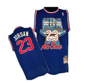 Chicago Bulls Authentic Blue Michael Jordan 1992 All Star Throwback Jersey - Men's