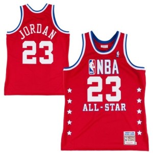 Chicago Bulls Authentic Red Michael Jordan 1992 All Star Throwback Jersey - Men's