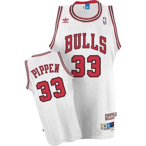 Chicago Bulls Swingman White Scottie Pippen Throwback Jersey - Men's