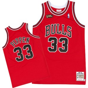 Chicago Bulls Swingman Red Scottie Pippen Throwback Jersey - Men's