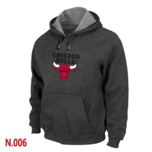 Chicago Bulls Black Pullover Hoodie - - Men's