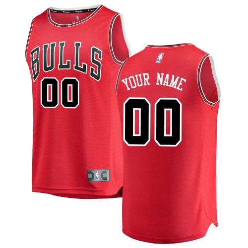 Chicago Bulls Swingman Red Custom Jersey - Icon Edition - Men's