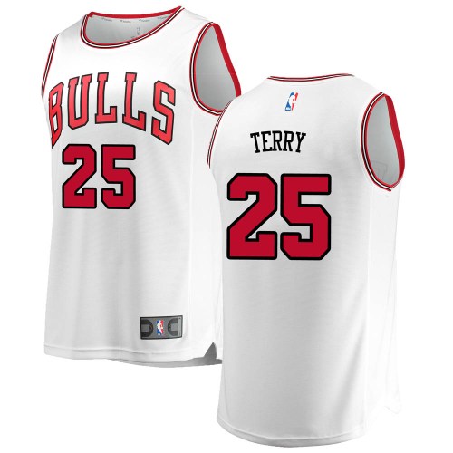 Chicago Bulls Fast Break White Dalen Terry Jersey - Association Edition - Youth