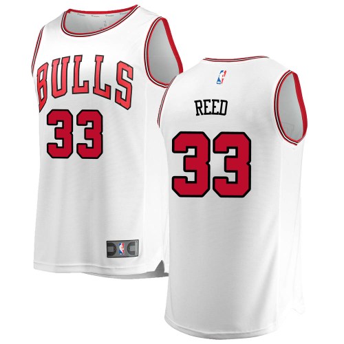 Chicago Bulls White Willie Reed Fast Break Jersey - Association Edition - Men's