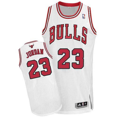 Adidas Chicago Bulls Authentic White Michael Jordan Home Jersey - Men's